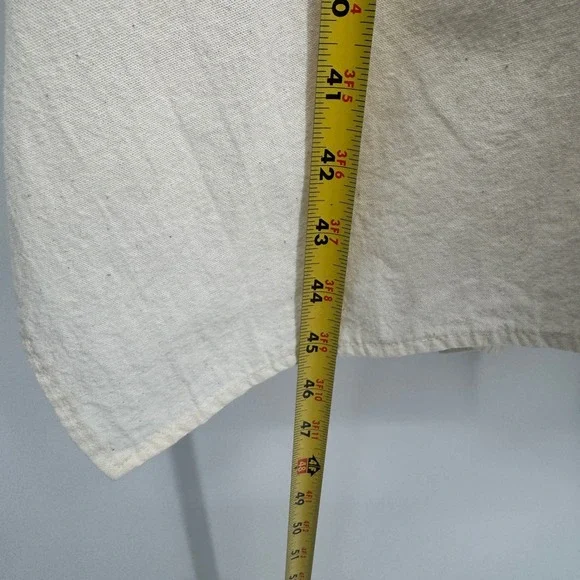 Women Dress S Cream Boho Floral Midi Crochet Handkerchief Hem Festival Cottage - Picture 6 of 10